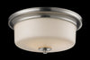 Cannondale 3 Light Flush Mount in Brushed Nickel Finish