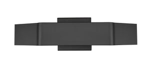 Arcano 3 Light Wall Sconce in Matte Black Finish
