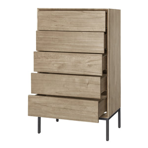Hathaway KD Chest 5 Drawers, Drifted Sand