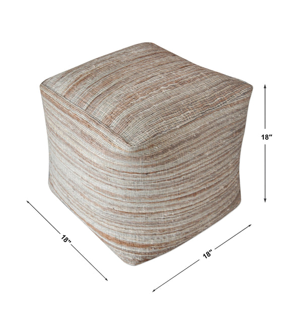 Shiro Pouf In Beige