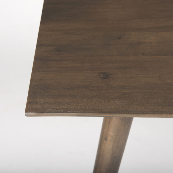 Nicholas II 72x39 Brown Solid Wood Top Metal/Wood Leg Dining Table