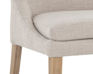 ROSINE DINING CHAIR - EFFIE FLAX