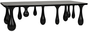 Drop Coffee Table, Hand Rubbed Black