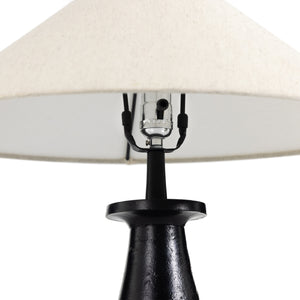 Innes Tapered Shade Table Lamp In Mtt Black