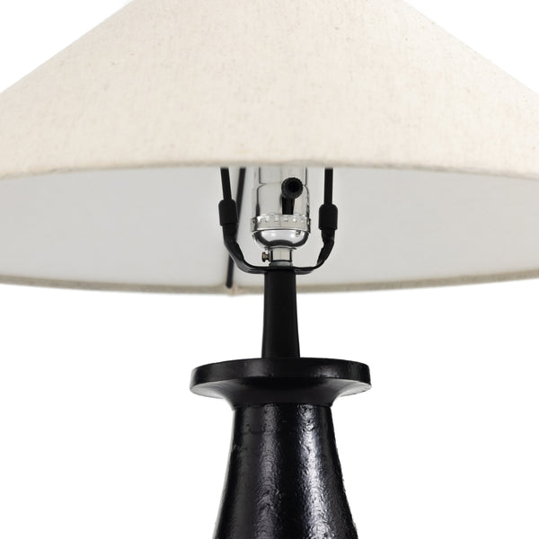 Innes Tapered Shade Table Lamp In Mtt Black