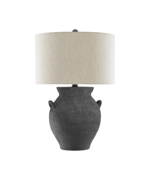 Anza Table Lamp In Black Ash & Satin Black