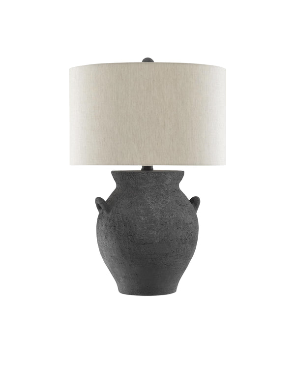 Anza Table Lamp In Black Ash & Satin Black