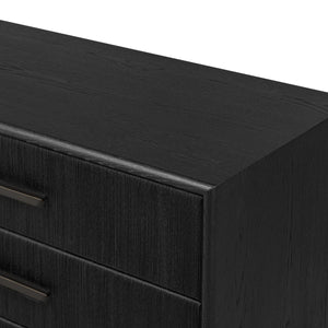 Rosenell 6 Drawer Dresser - Black Paper Cord