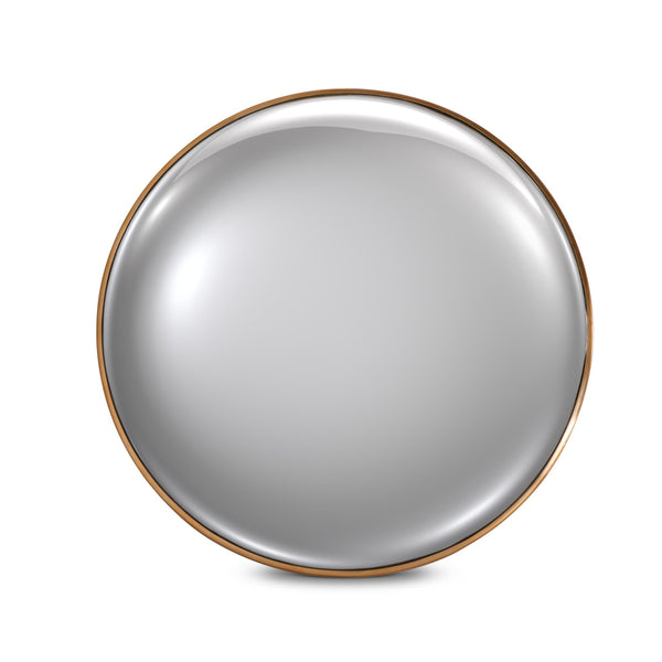 Convex Wall Mirror - Vintage Brass