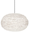 Eos XXL Plug-In Pendant in White with Black Cord