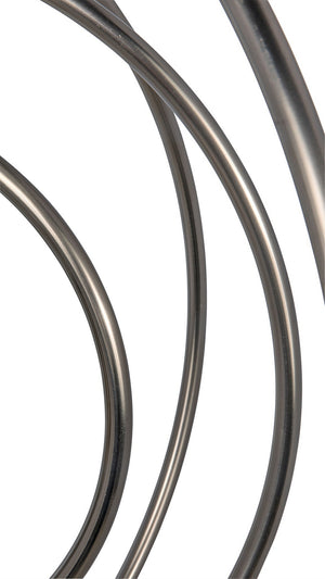 Brooks Pendant, Metal with Antique Silver Finish