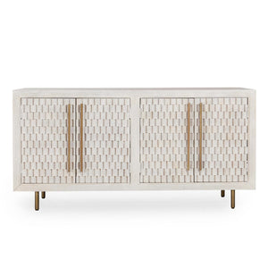 Norwood Solid Wood 4Dr Buffet - Coastal White