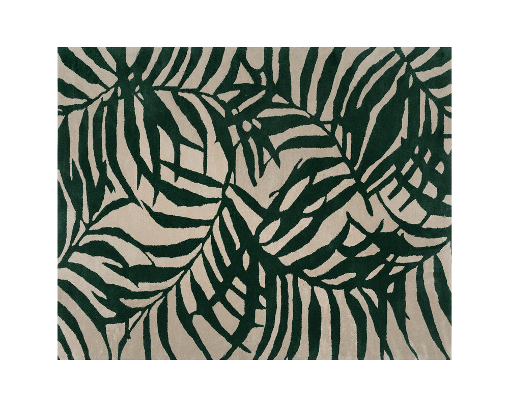 PALMA HAND-WOVEN RUG - GREEN / BEIGE - 8' X 10'