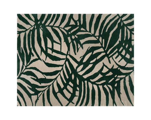 PALMA HAND-WOVEN RUG - GREEN / BEIGE - 8' X 10'