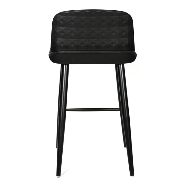 Moe's Looey Counter Stool Set of Two in Black