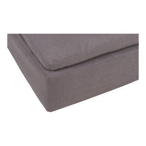 Moe's Clay Ottoman in LiveSmart Fabric Grey
