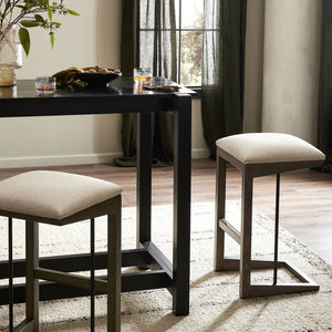 Finn Bar + Counter Stool In Sienna Brown Oak
