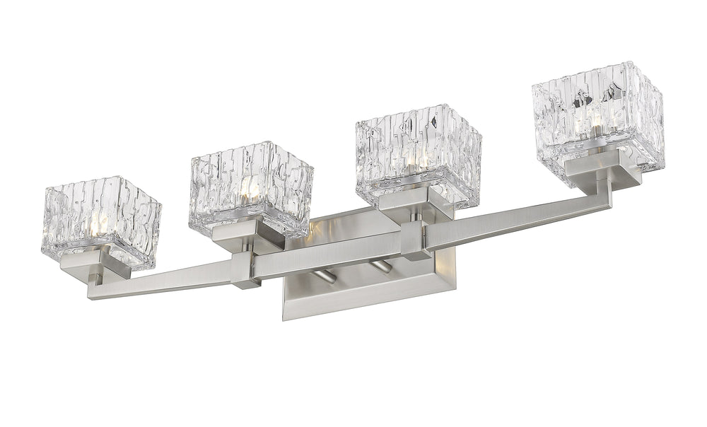 Rubicon 4 Light Vanity in Brushed Nickel Finish