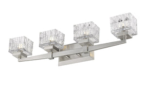 Rubicon 4 Light Vanity in Brushed Nickel Finish