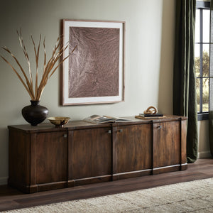 Newton Media Console in Brown