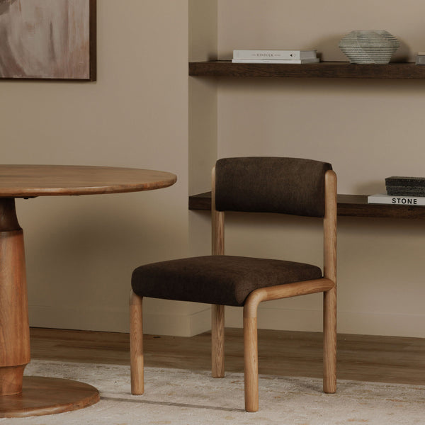 Moe's April Dining Chair Set in Deep Brown