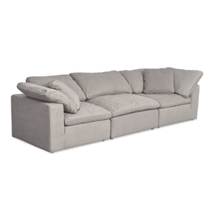 Moe's Clay Modular Sofa in Light Grey