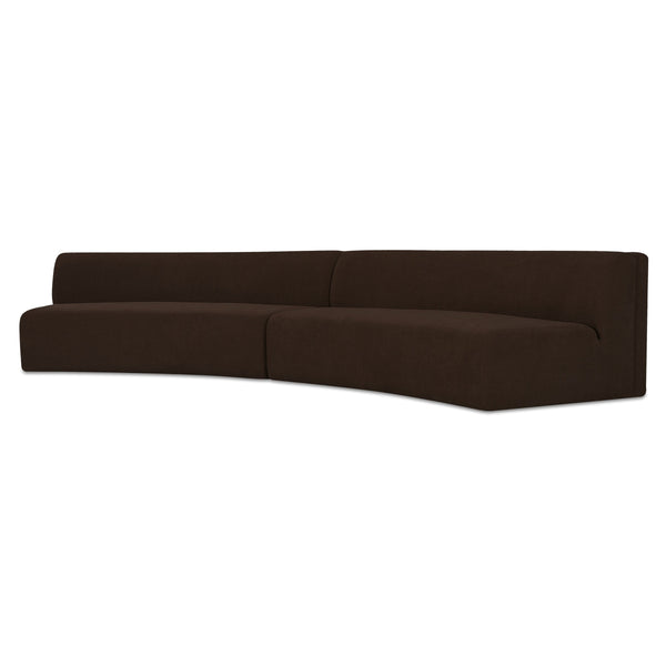 Moe's Naomi 2-Piece Concave Modular Sectional