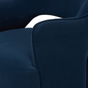 Blythe Swivel Chair - Crypton Henry Navy