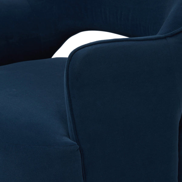 Blythe Swivel Chair - Crypton Henry Navy