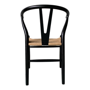 Ventana Dining Chair Black & Natural - Set of Two