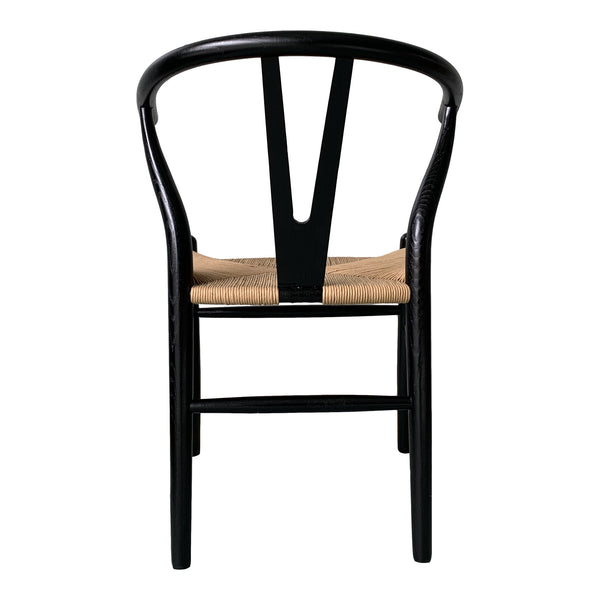 Ventana Dining Chair Black & Natural - Set of Two