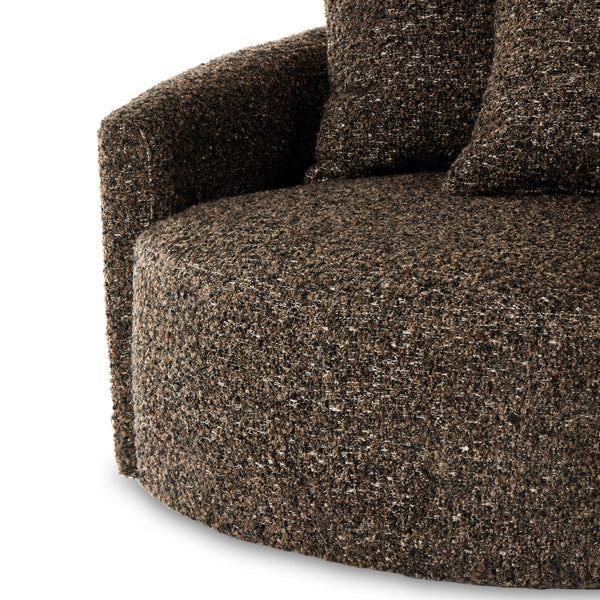 Chloe Swivel Chair In Ivan Granite