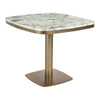 Celeste Cafe Table Green Onyx Marble & Brass