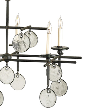 Sethos Black Rectangular Chandelier