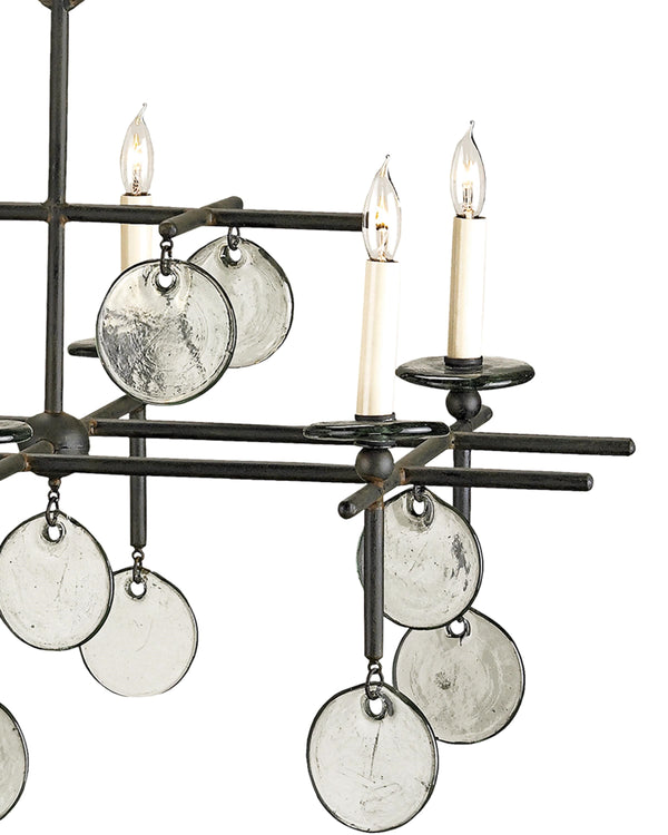 Sethos Black Rectangular Chandelier