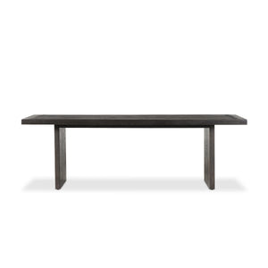Warby Dining Table 94" in Worn Black Oak