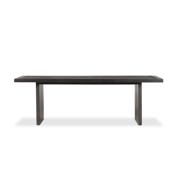 Warby Dining Table 94" in Worn Black Oak