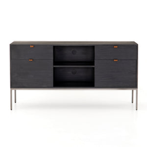 Trey Modular Filing Credenza in Black Wash