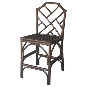 Kara Rattan Counter Stool In Paloma Brown 