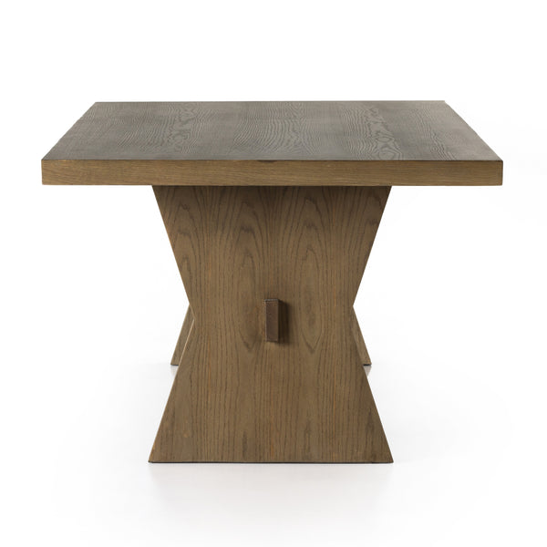 Tia Dining Table 108" In Drifted Oak Solid