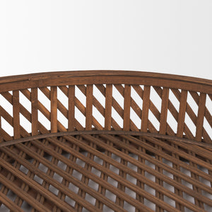 Thala Medium Brown Round Wicker Tray (Set of 2)
