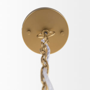 Thad 1-Light Natural Woven Rattan Dome Pendant