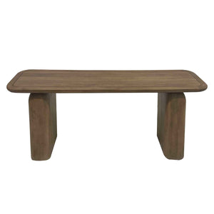 Chloe Solid Wood Console Table in Hickory Brown
