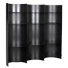 Fassbender Industrial Steel Bookcase Trio in Matte Black