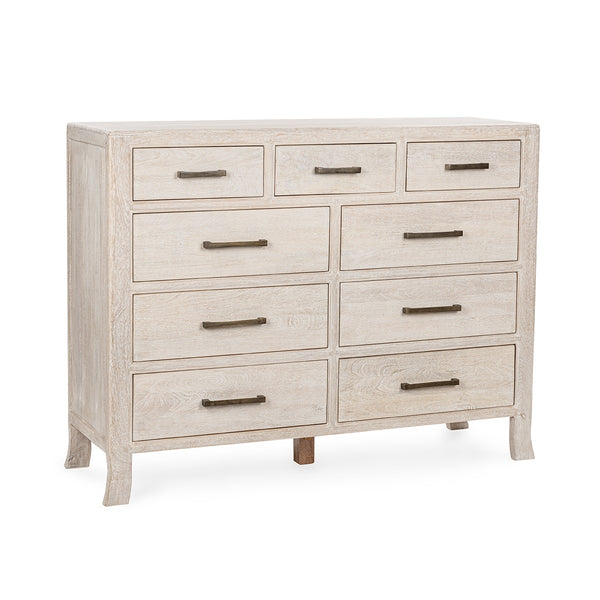 Westmont Solid Wood 9-Drawer Dresser - Creamwood