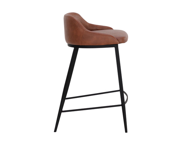 ASTRA COUNTER STOOL - BLACK - CINNAMON BROWN