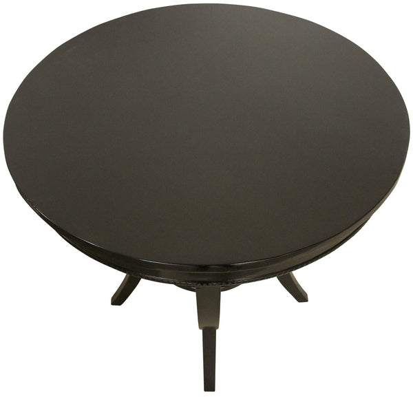 Scheffield Round End Table, Black