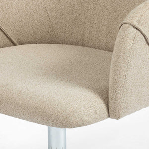 Edna Contemporary Desk Chair in Fedora Oatmeal