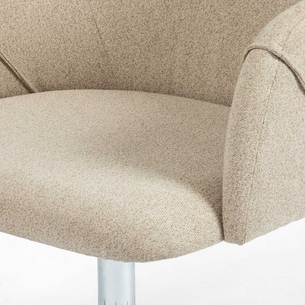 Edna Contemporary Desk Chair in Fedora Oatmeal