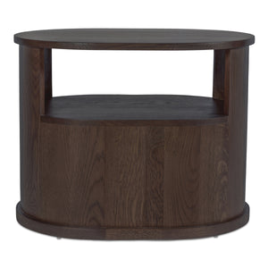Moe's Tommy Nightstand Dark Brown Oak Veneer